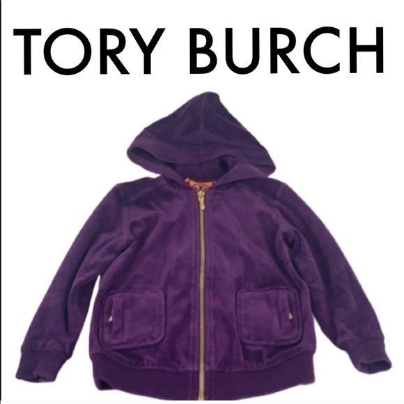 Tory Burch Other - 👑 TORY BURCH GIRLS VELOUR JACKET 💯AUTHENTIC
